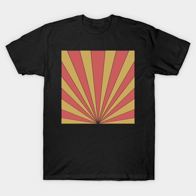 retro sunburst design T-Shirt by pauloneill-art